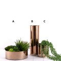 Gorgeous Luxury Metal Rose Gold Vase Flower Pot